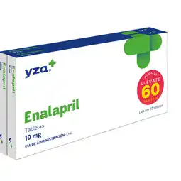 Farmacias YZA Yza enalapril 10mg 60 tabs oferta