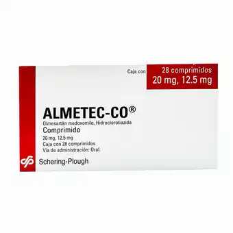 Farmacias YZA Almetec co 20mg/12.5mg 28 comp oferta