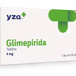 Farmacias YZA Yza glimepirida 4mg 30 tabs oferta