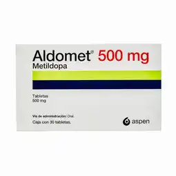Farmacias YZA Aldomet 500mg 30 tabs oferta
