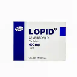 Farmacias YZA Lopid 600mg 14 tabs oferta