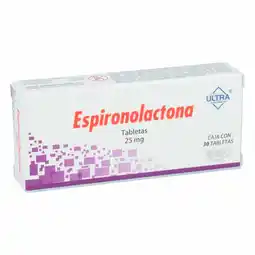 Farmacias YZA Espironolactona 25mg 30 tabs oferta
