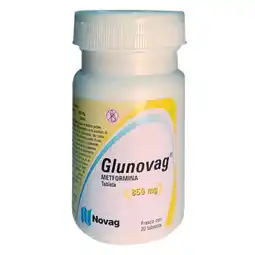Farmacias YZA Gn glunovag-metformina 850mg 30 tabs oferta