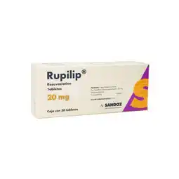 Farmacias YZA Rupilip 20mg 30 tabs oferta