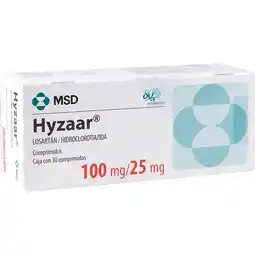 Farmacias YZA Hyzaar 100mg/25mg 30 comp oferta
