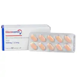 Farmacias YZA Glucovance 500mg/2.5mg 60 tabs oferta