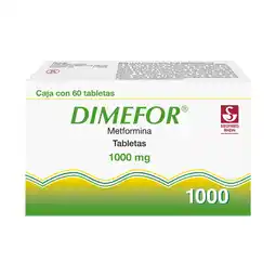 Farmacias YZA Dimefor 1000mg 60 tabs oferta