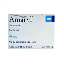 Farmacias YZA Amaryl 4mg 15 tabs oferta