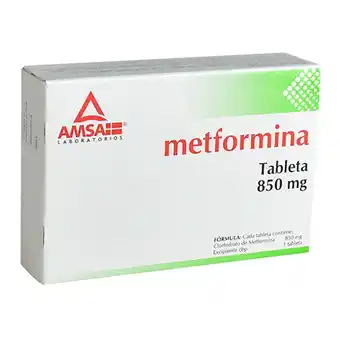 Farmacias YZA Amsa metformina 850mg oferta