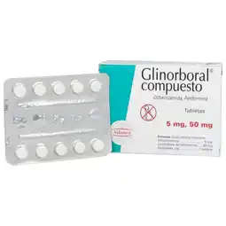 Farmacias YZA Glinorboral 5mg/50mg 40 tabs oferta