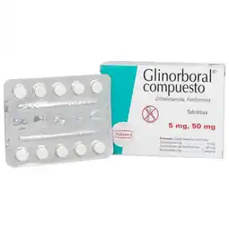 Farmacias YZA Glinorboral 5mg/50mg 40 tabs oferta