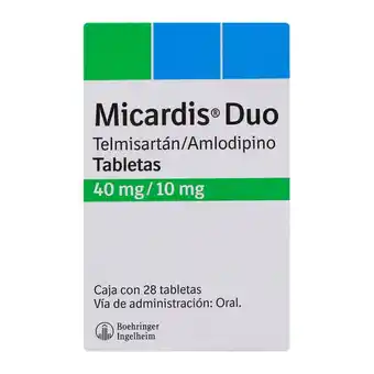 Farmacias YZA Micardis duo 40mg/10mg 28 tabs oferta