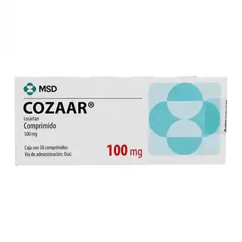 Farmacias YZA Cozaar 100mg 30 comp oferta