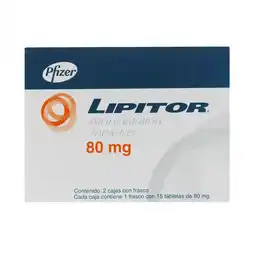 Farmacias YZA Lipitor 1+1 80mg 15 tabs oferta
