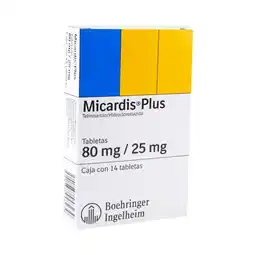 Farmacias YZA Micardis plus 80mg/25mg 14 tabs oferta