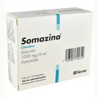 Farmacias YZA Somazina solucion in 1000mg 10 iny x 4ml oferta