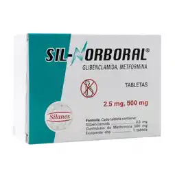 Farmacias YZA Sil-norboral 2.5mg/500mg 40 tabs oferta