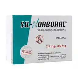 Farmacias YZA Sil-norboral 2.5mg/500mg 40 tabs oferta