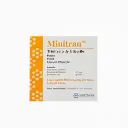 Farmacias YZA Minitran 18mg 10 prchs oferta