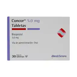 Farmacias YZA Concor 5mg 30 tabletas oferta