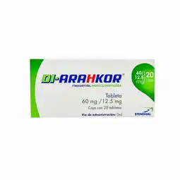 Farmacias YZA Di-arahkor 60mg/12.5mg 20 tabs oferta