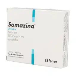 Farmacias YZA Somazina solucion iny 1000mg 5 iny x 4ml oferta