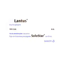 Farmacias YZA Lantus solostar 100ui 5 amp x 3ml oferta