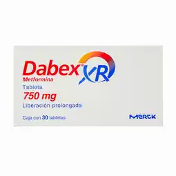 Farmacias YZA Dabex xr 750mg 30 tabs oferta