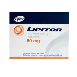 Farmacias YZA Lipitor 1+1 80mg 30 tabs oferta