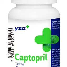 Farmacias YZA Yza captopril 25mg 100 tabs oferta