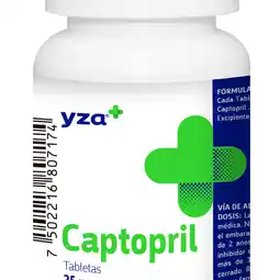 Farmacias YZA Yza captopril 25mg 100 tabs oferta