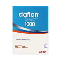 Farmacias YZA Daflon 900mg/100mg 30 sbs oferta