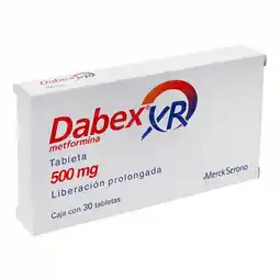 Farmacias YZA Dabex xr 500mg 30 tabs oferta