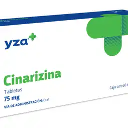 Farmacias YZA Yza cinarizina 75mg 60 tabs oferta