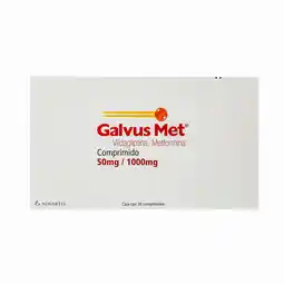 Farmacias YZA Galvus met 50mg/1000mg 30 tabs oferta