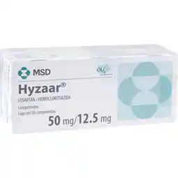 Farmacias YZA Hyzaar 2x1 50mg/12.5mg 30 tabs oferta