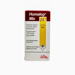 Farmacias YZA Humalog mix 25 frasco ampula 100ui 10ml oferta