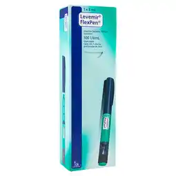 Farmacias YZA Levemir flexpen pluma 100ui 1 amp x 3ml oferta