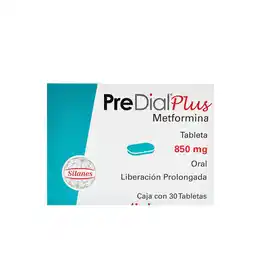 Farmacias YZA Predial plus 850mg 30 tabs oferta