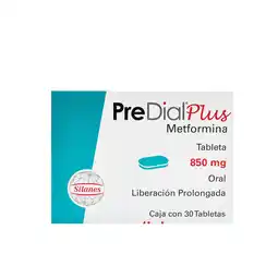 Farmacias YZA Predial plus 850mg 30 tabs oferta