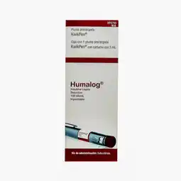 Farmacias YZA Humalog kwikpen 100ui/ml 1 jga x 3ml oferta