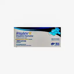 Farmacias YZA Insulex r suspensi 100ui/ml 1 amp x 10ml oferta