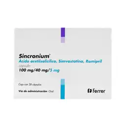 Farmacias YZA Sincronium c 100mg/40mg/5mg 28 comp oferta
