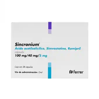 Farmacias YZA Sincronium c 100mg/40mg/5mg 28 comp oferta