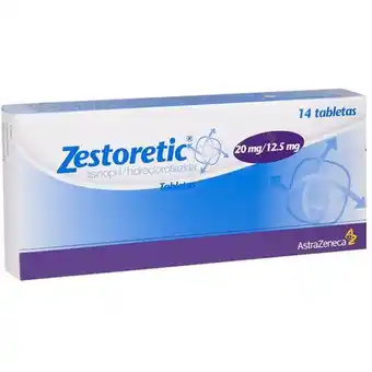 Farmacias YZA Zestoretic 20mg 14 tabs oferta