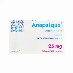 Farmacias YZA Anapsique 25mg 20 tabs oferta