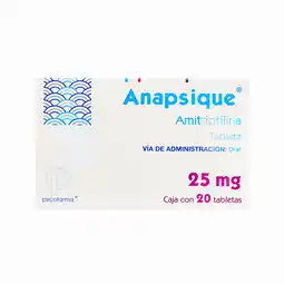 Farmacias YZA Anapsique 25mg 20 tabs oferta
