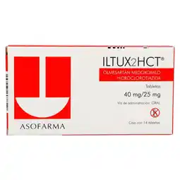 Farmacias YZA Iltux 2hct 40mg/25mg 14 comp oferta