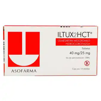 Farmacias YZA Iltux 2hct 40mg/25mg 14 comp oferta
