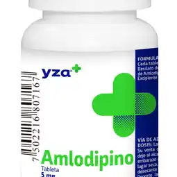 Farmacias YZA Yza amlodipino 5mg 100 tabs oferta